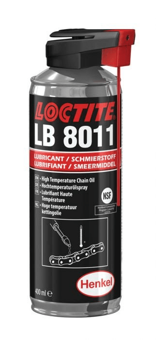 LOCTITE LB 8011 400ML (2385332) Масло синтетич.высокотемпературное, пищевой допуск, спрей
